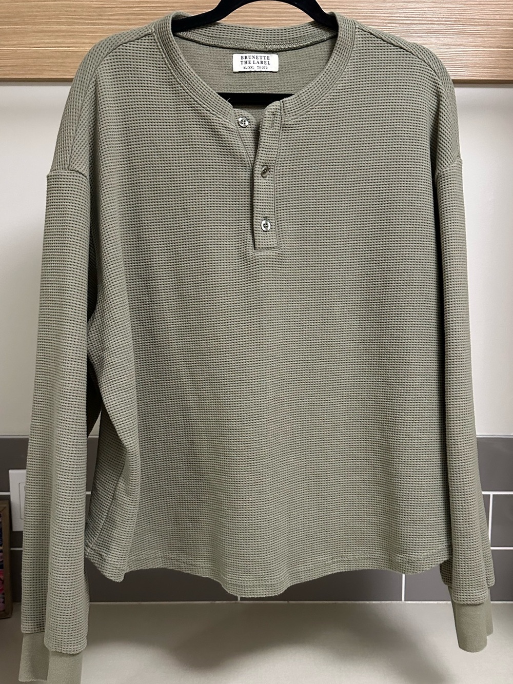 Brunette the Label Henley Long Sleeve Shirt